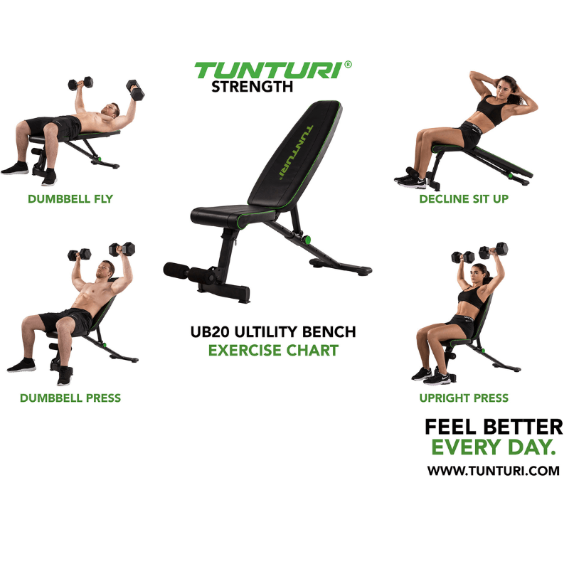 Tunturi Adjustable Utility Bench — close-up of the frame
