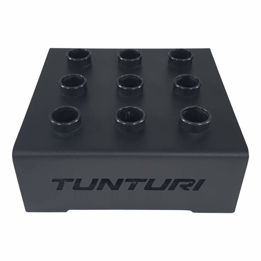 Tunturi Olympic Bar Holder Storage Rack - 9 Bars — rack available from Gym Machines South Africa