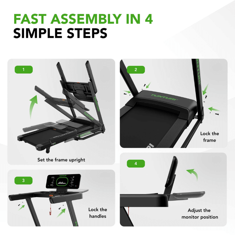 Tunturi Cardio Fit T50 Treadmill — rear view