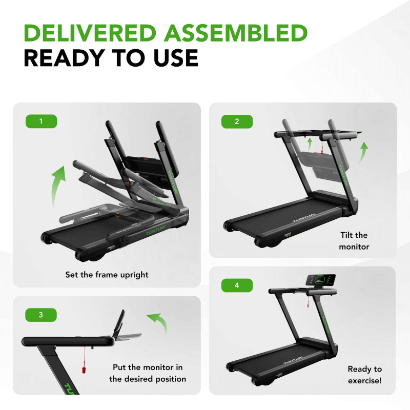 Tunturi Cardio Fit T60 Treadmill — close-up of the frame