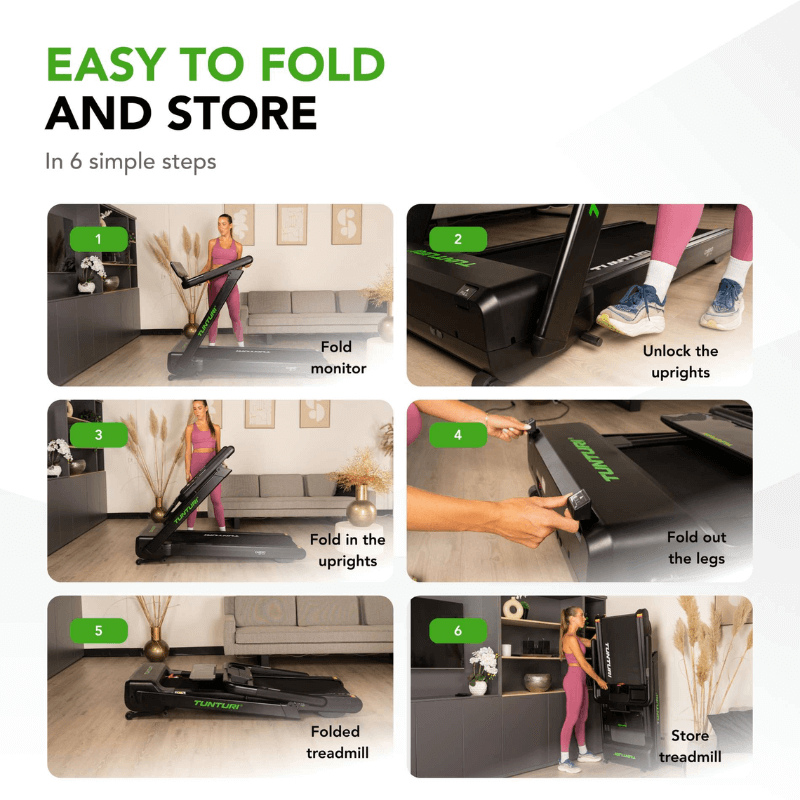 Tunturi Cardio Fit T60 Treadmill — rear view