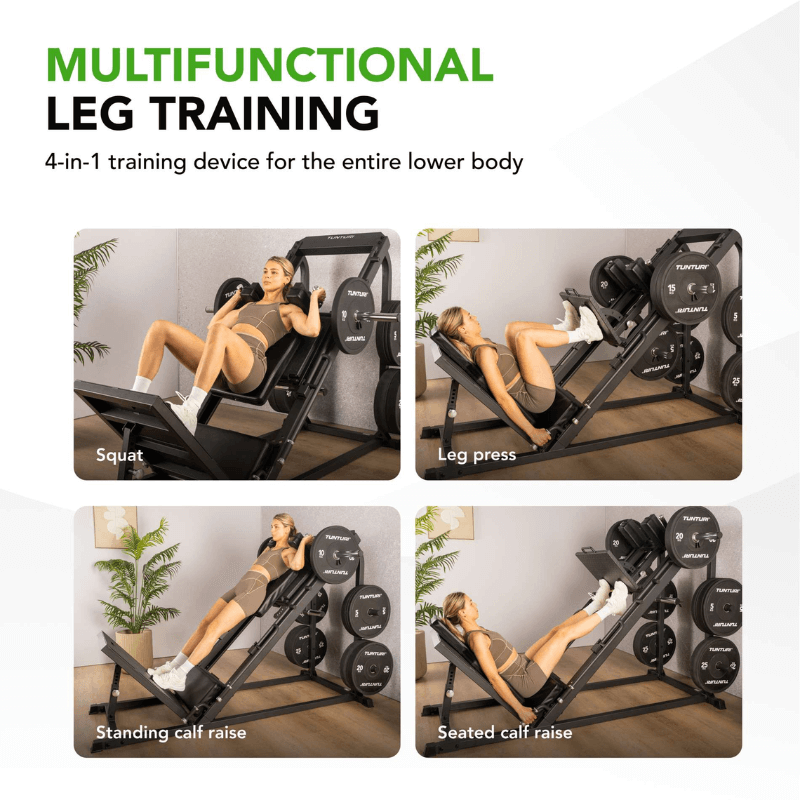 Tunturi Lp60 Leg Press / Hack Squat Combo — side view