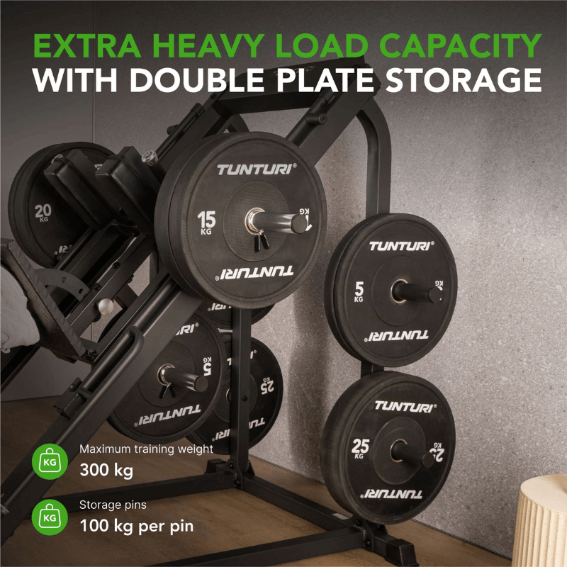 Tunturi Lp60 Leg Press / Hack Squat Combo — close-up of the frame
