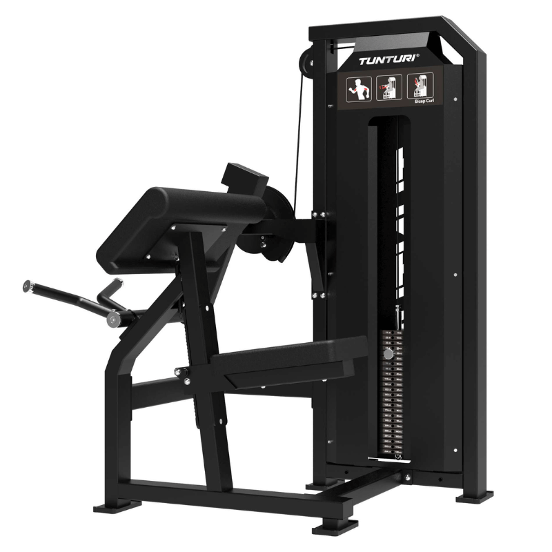 Tunturi Platinum Bicep Curl - Selectorized — alternative angle