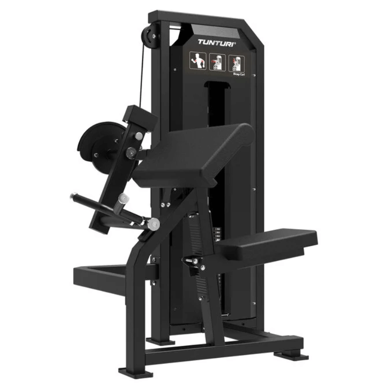 Tunturi Platinum Bicep Curl - Selectorized — strength machine available from Gym Machines South Africa