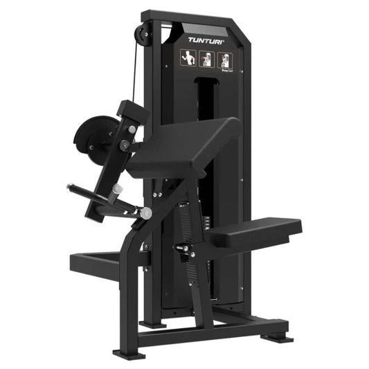 Tunturi Platinum Bicep Curl - Selectorized — strength machine available from Gym Machines South Africa