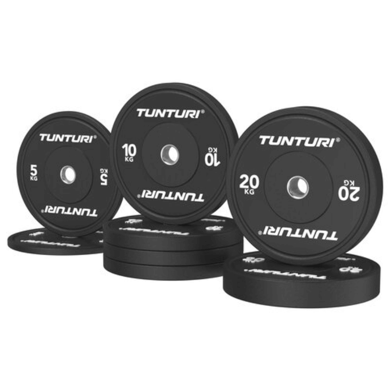 Platinum Black Bumper Plates — detail view