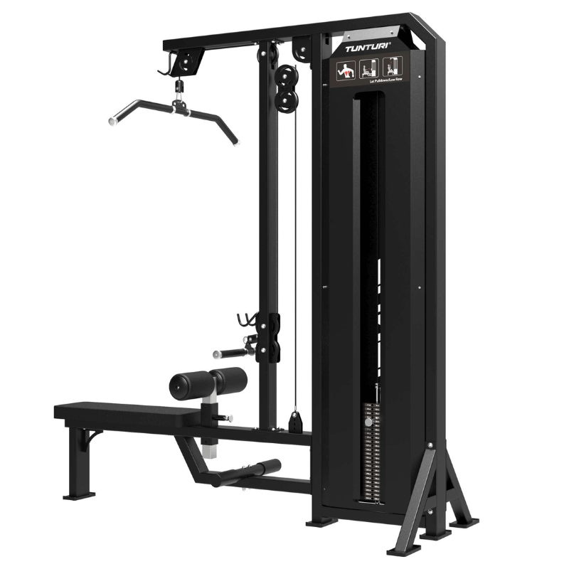 Tunturi Platinum Dual Lat Pulldown / Low Row- Selectorized — rear view