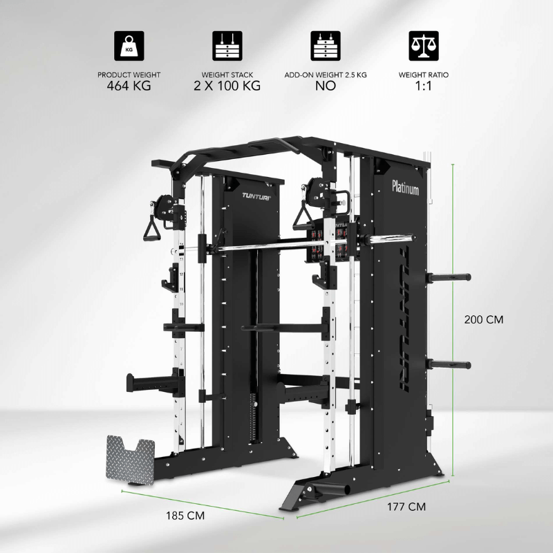 Tunturi Platinum All-In-One Trainer — close-up of the frame