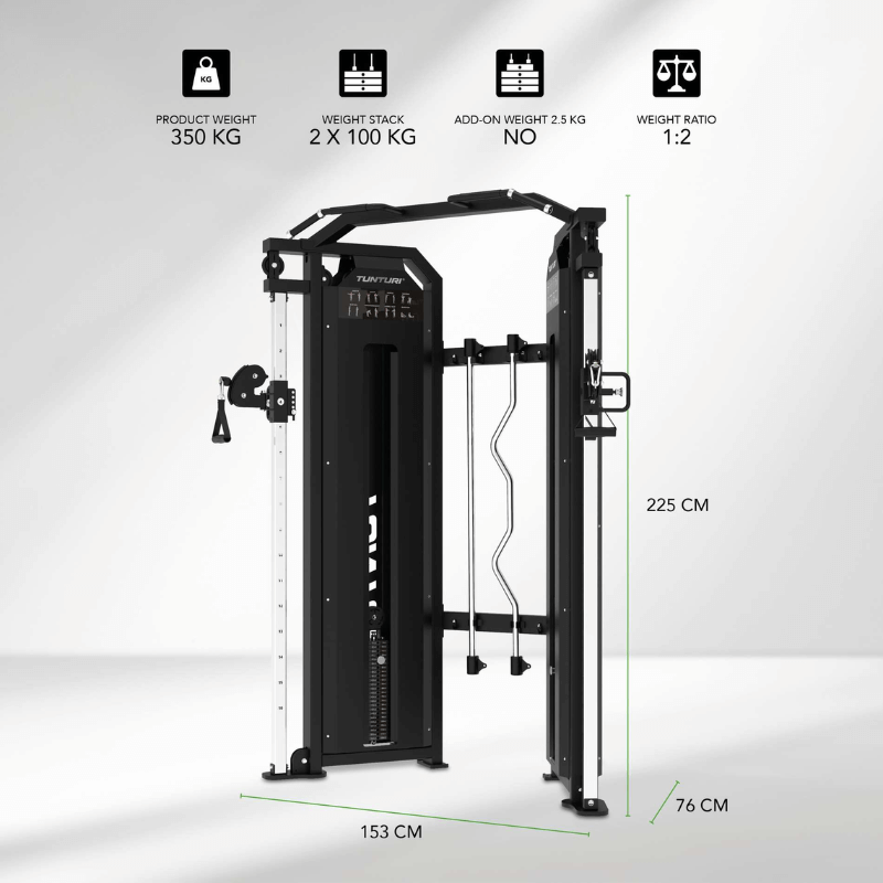 Tunturi Platinum Functional Trainer - Selectorized — close-up of the frame