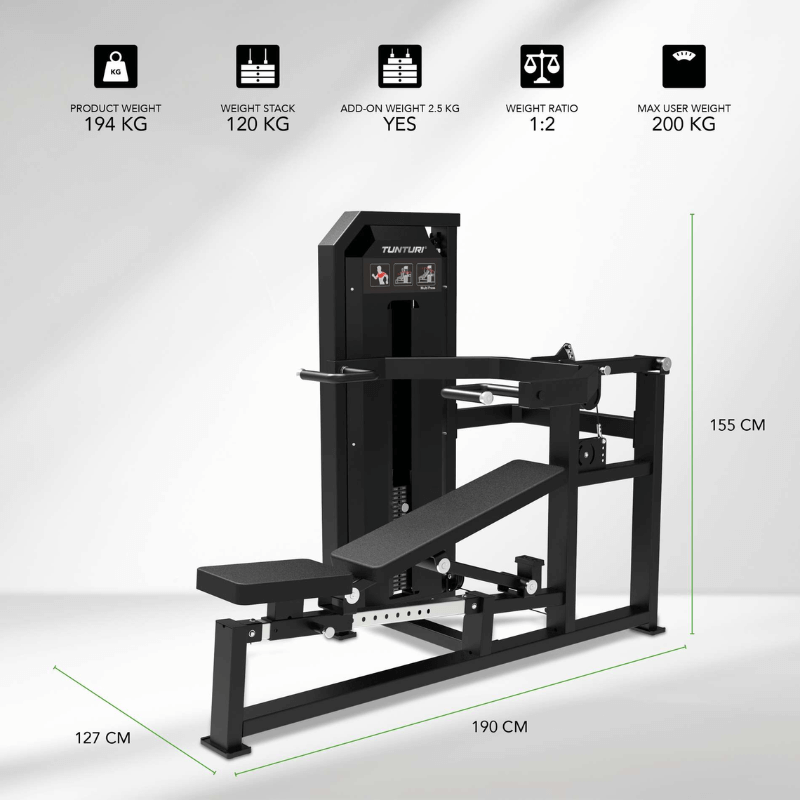 Tunturi Platinum Multi-Press Strength Station - Selectorized — close-up of the frame