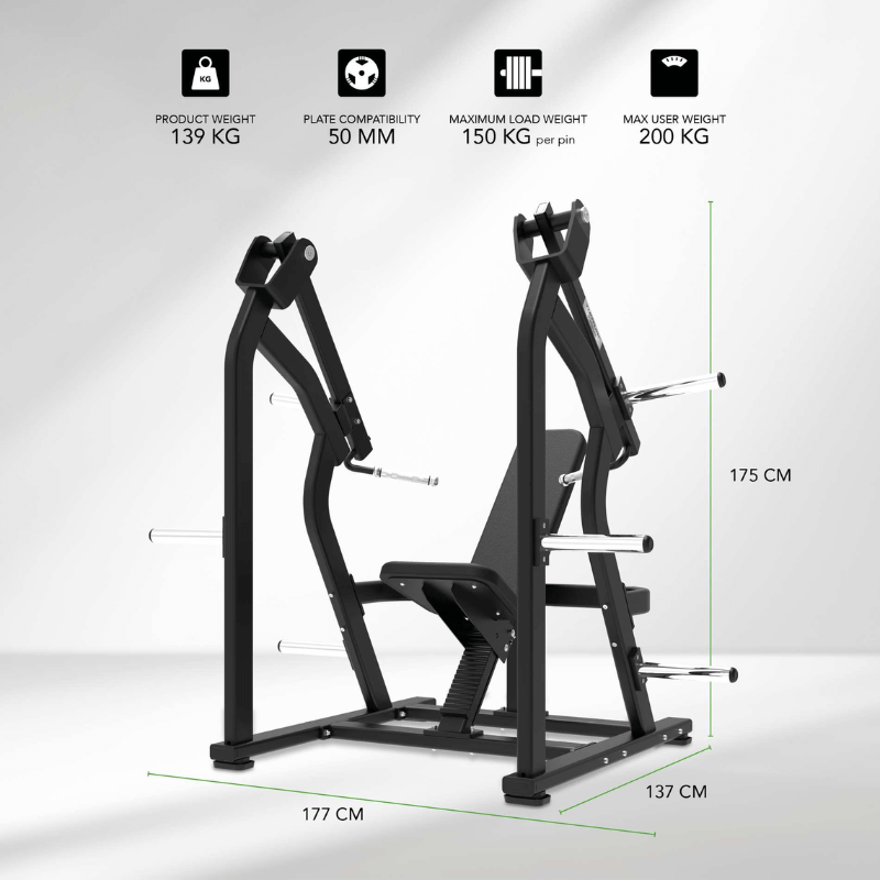 Tunturi Platinum Shoulder Press - Plate Loaded — detail view