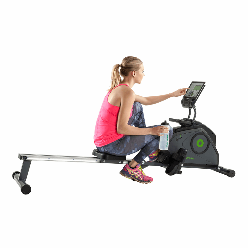 Tunturi R30 Rowing Machine — close-up of the frame