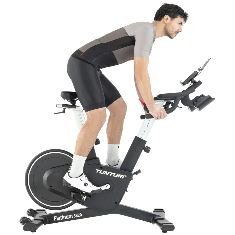 Tunturi Platinum Sb20 Commercial Spin Bike — in use
