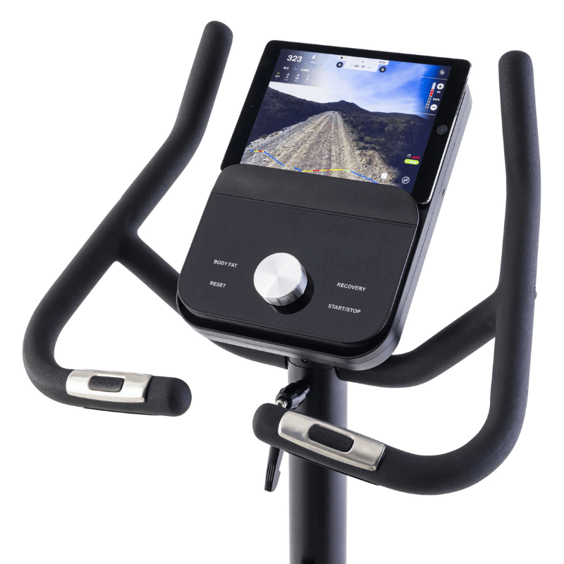 Tunturi Signature E50 Upright Exercise Bike — rear view