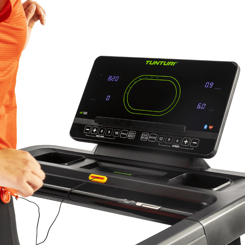 Tunturi T50 Performance Treadmill – Zwift — in use
