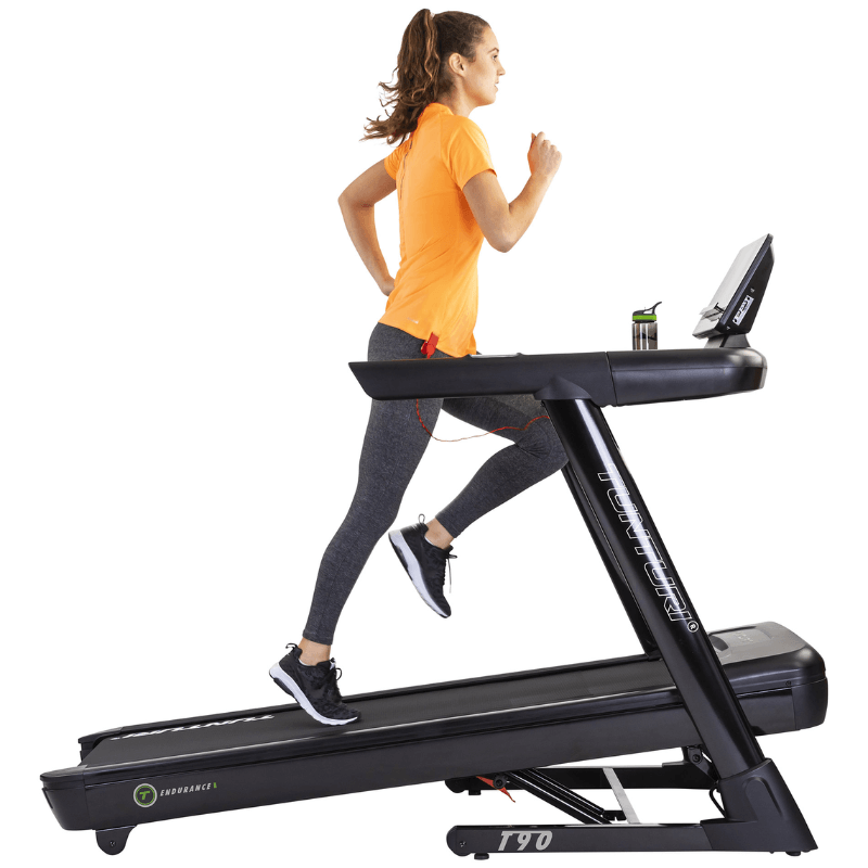 Tunturi T90 Endurance Ac Treadmill - Zwift — in use