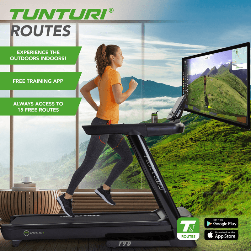Tunturi T90 Endurance Ac Treadmill - Zwift — rear view