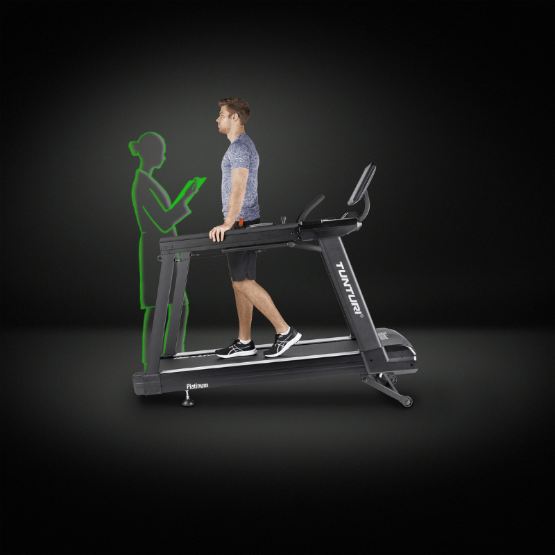 Vendor-Unknown Platinum Core Smart All-in-One Treadmill - Running & Rehab — side view