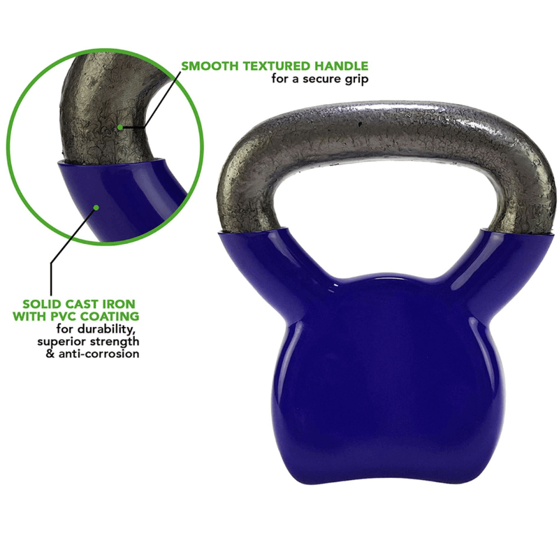Tunturi Vinyl Kettlebells — rear view