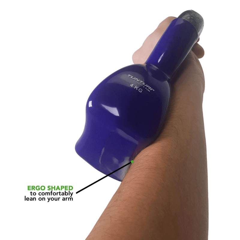 Tunturi Vinyl Kettlebells — alternative angle