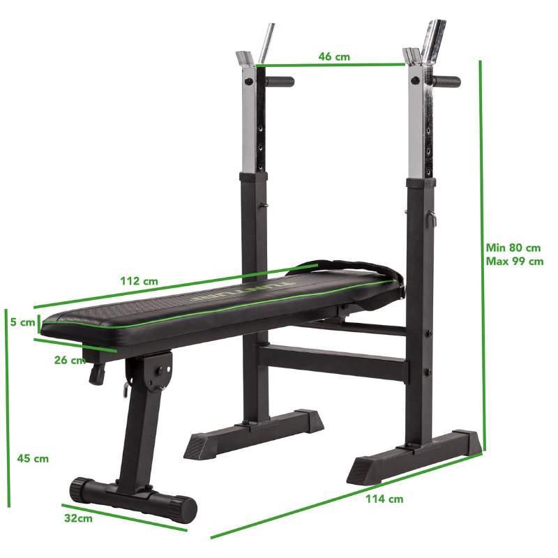Tunturi Wb20 Foldable Weight Bench — in use