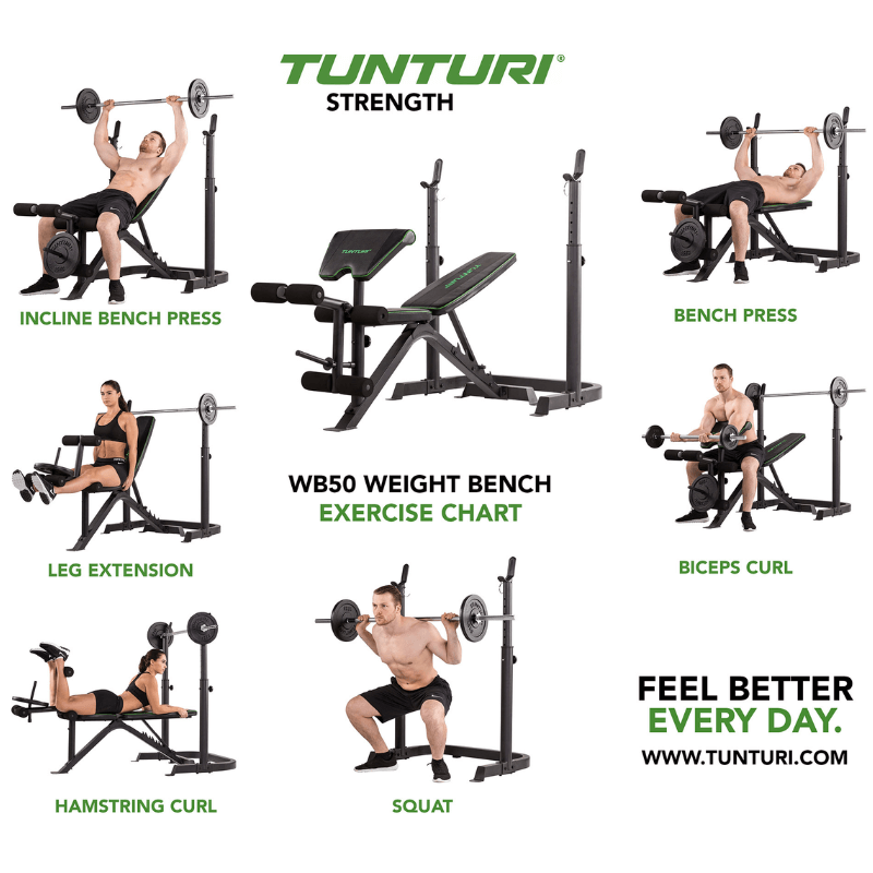 Tunturi Squat & Weight Bench Combo — close-up of the frame