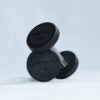 9kg Rubber Hex Dumbbell – Single — rear view