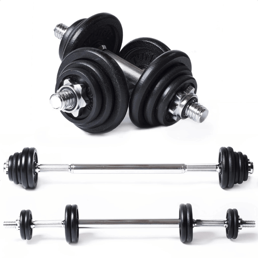 Tunturi Barbell / Dumbbell Set, 20kg - Iron — dumbbell set available from Gym Machines South Africa