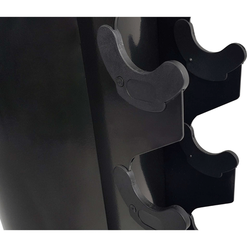 Tunturi Rubber Dumbbell Set 1kg - 10kg + Rack — detail view
