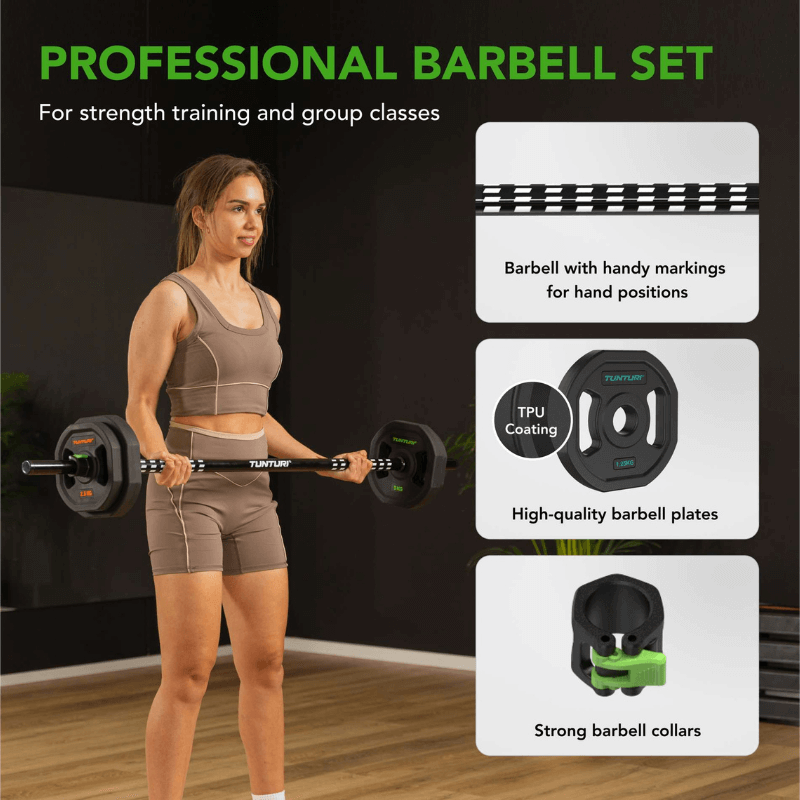 Tunturi Pro 20kg Aerobic Pump Set — detail view