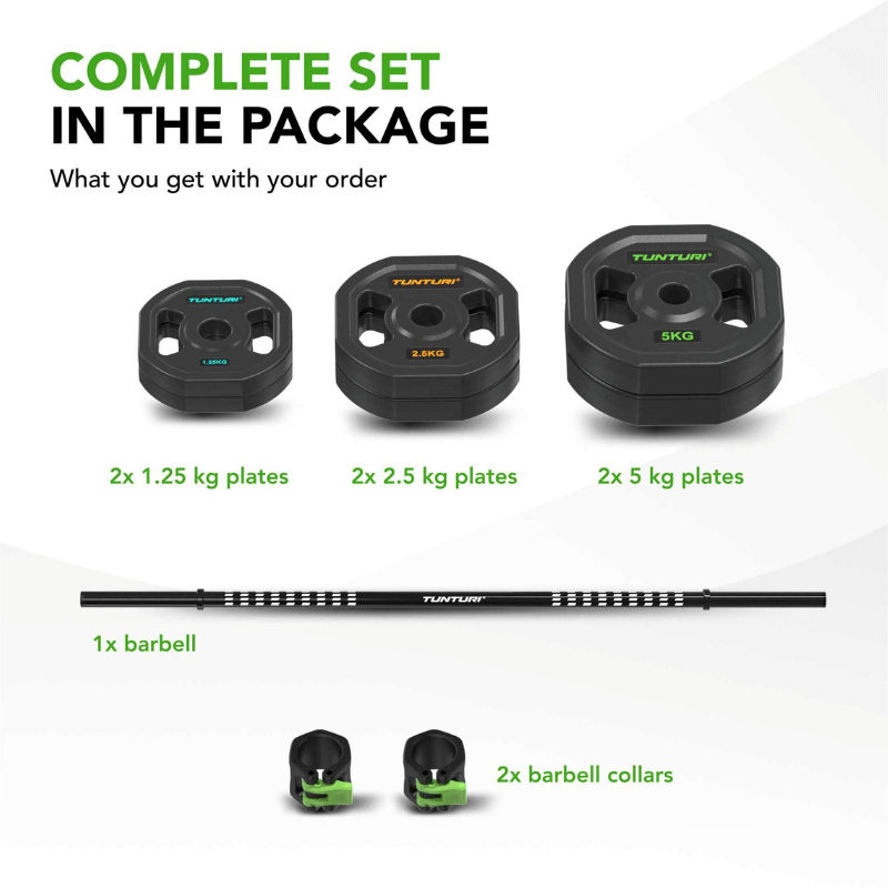 Tunturi Pro 20kg Aerobic Pump Set — side view