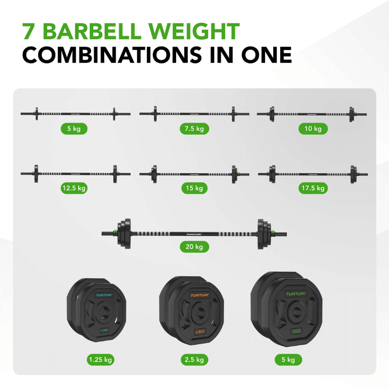 Tunturi Pro 20kg Aerobic Pump Set — alternative angle