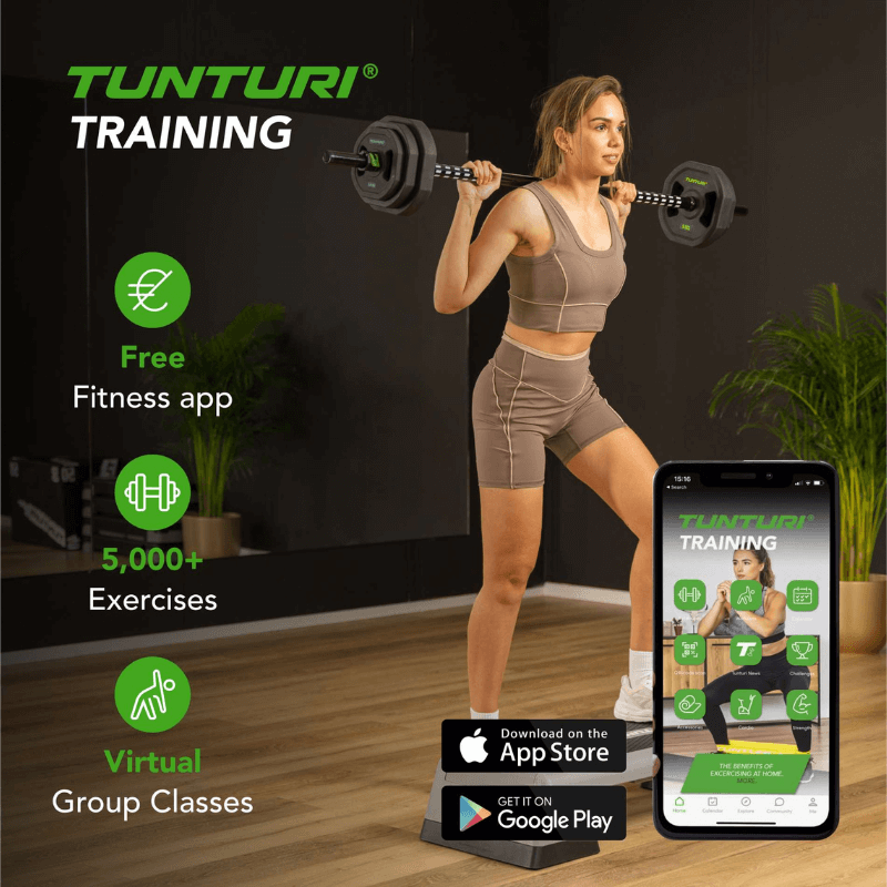 Tunturi Pro 20kg Aerobic Pump Set — in use