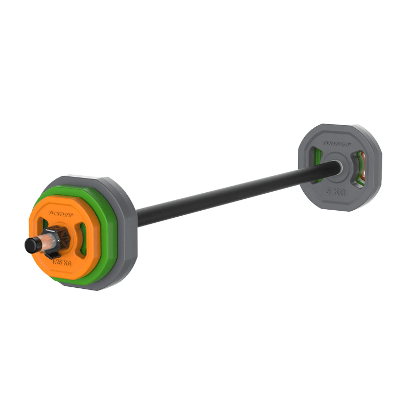 Tunturi Aerobic Pump Set - 20 KG - Rubber — barbell available from Gym Machines South Africa