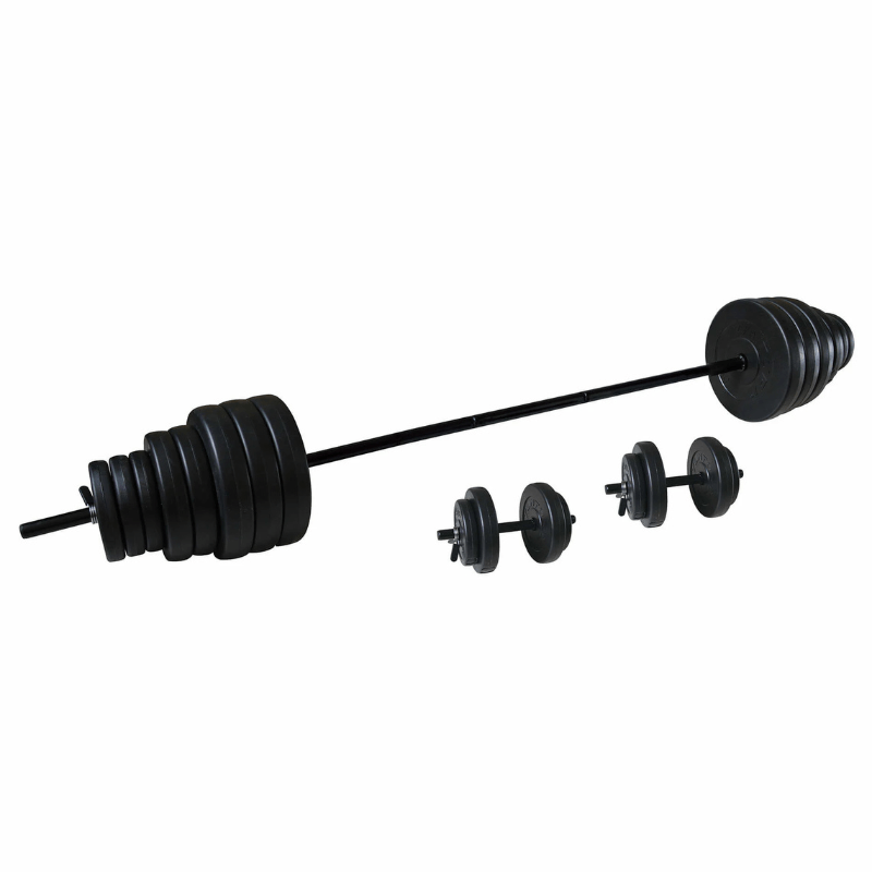 Tunturi Tunturi Vinyl Barbell / Dumbbell Set 50kg — dumbbell set available from Gym Machines South Africa