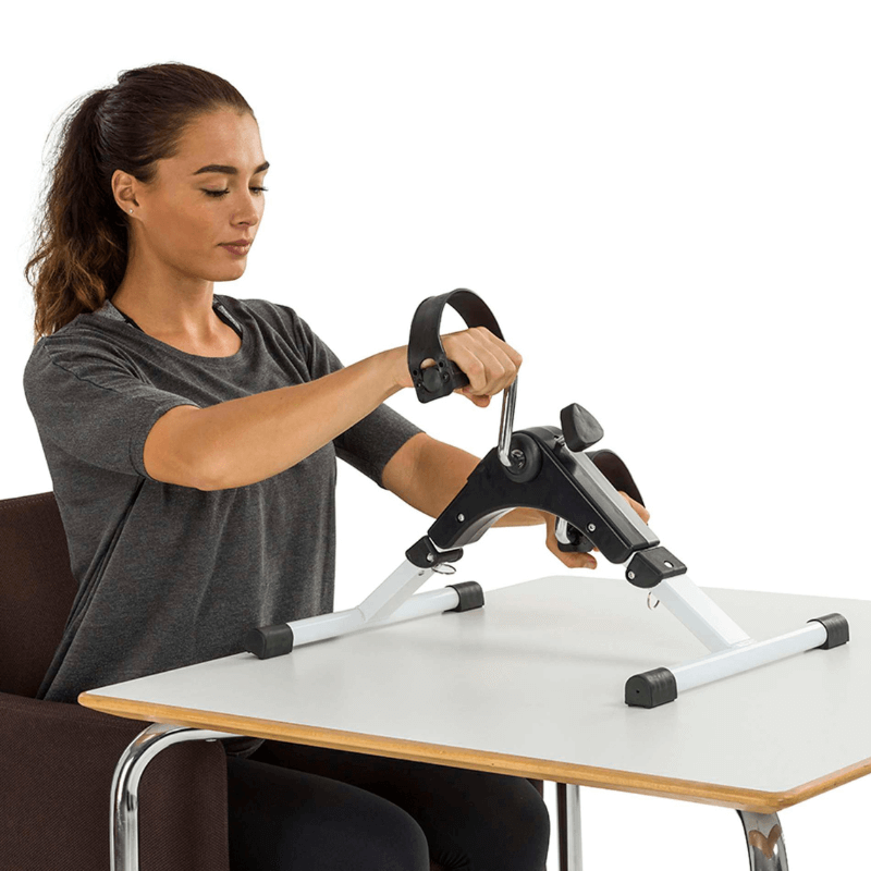 Tunturi Foldable Mini Bike — in use