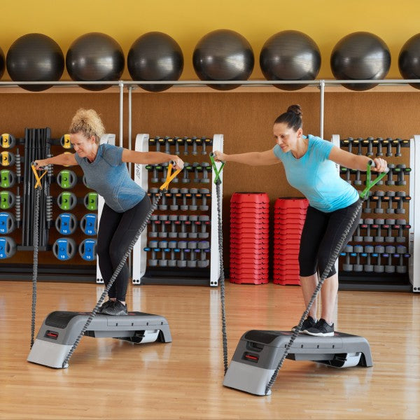 Aerobic Stepper & Adjustable Workout Bench Combo — alternative angle