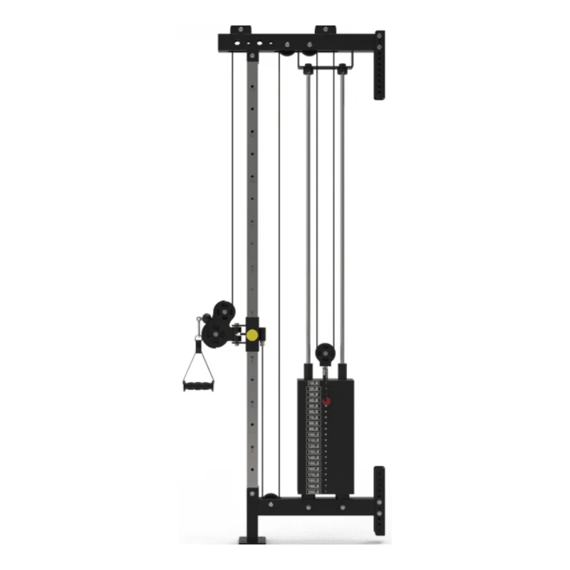 Force Fitness Wall Mounted Single Pulley Station — close-up of the frame