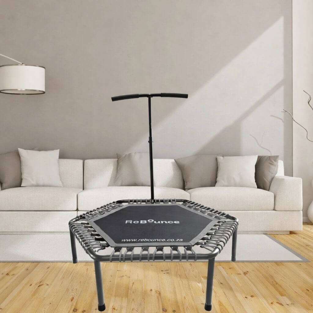 Hex Fitness Hex Fitness Rebounder & Trampoline – Sterling Grey — close-up of the frame
