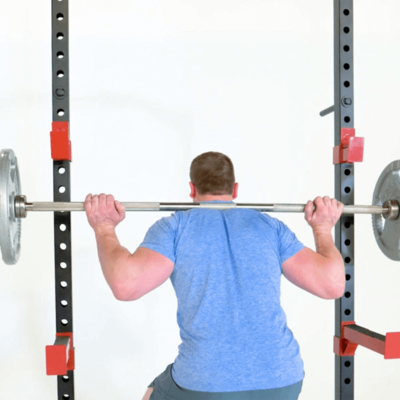 Delta Utility Half Squat & Bench Rack — in use