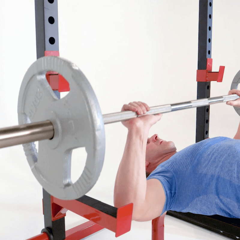 Delta Utility Half Squat & Bench Rack — detail view