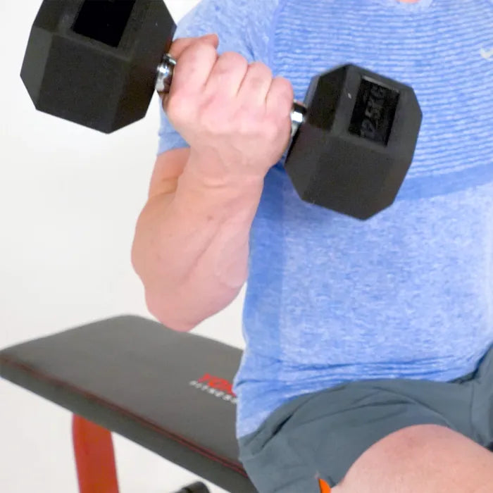 Warrior Flat Bench — in use