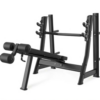 Active Active Incline Grey Press Bench — close-up of the frame
