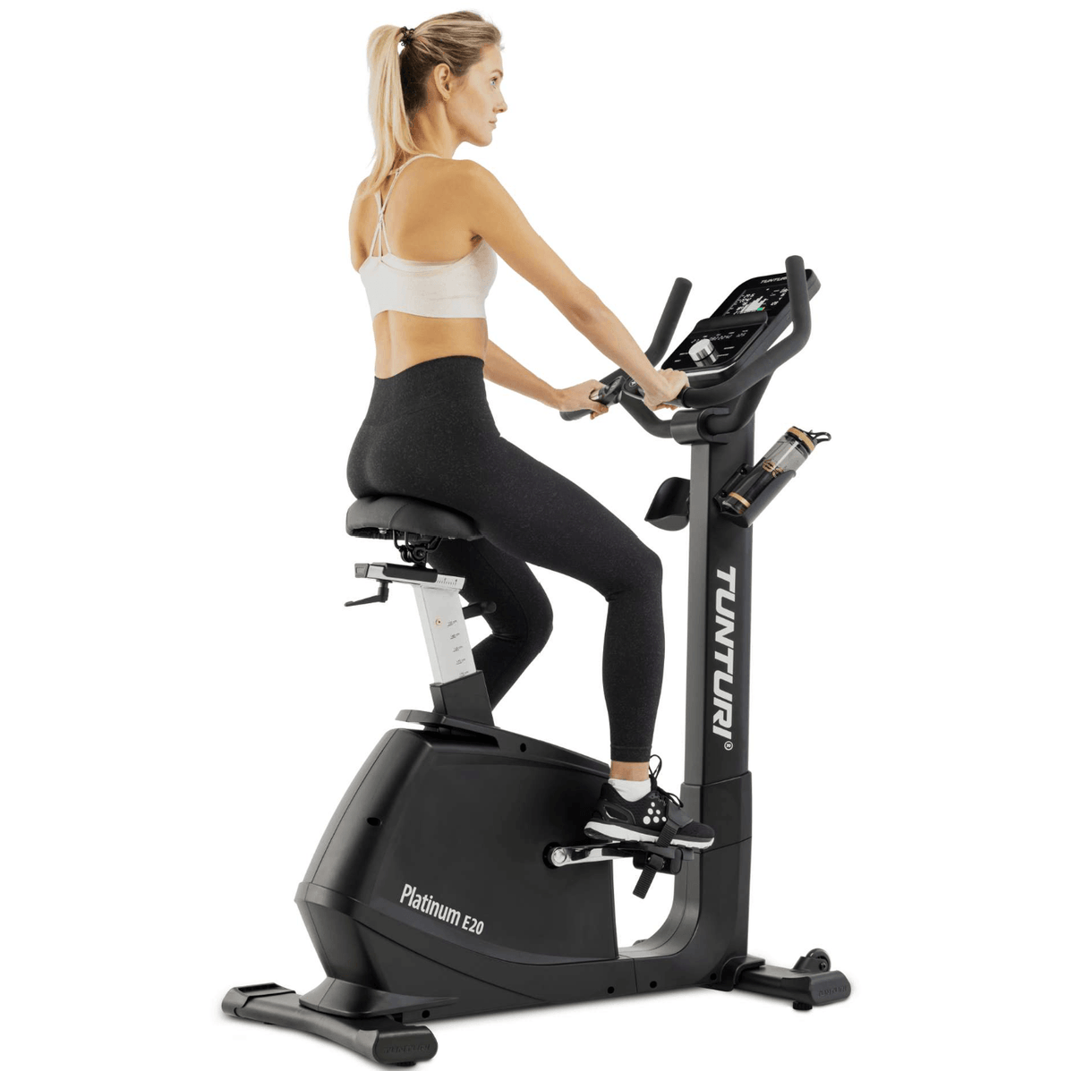 Tunturi Platinum E20 Upright Bike — side view