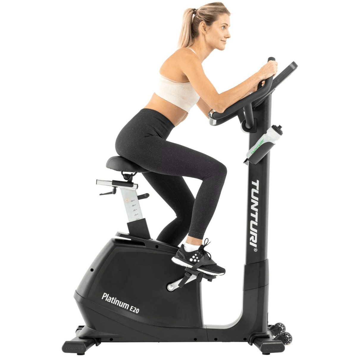 Tunturi Platinum E20 Upright Bike — close-up of the frame