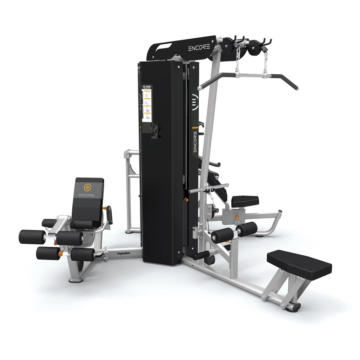 Impulse Impulse Commercial Multi-Gym 3 Stack Station Es3000 — cable machine available from Gym Machines South Africa