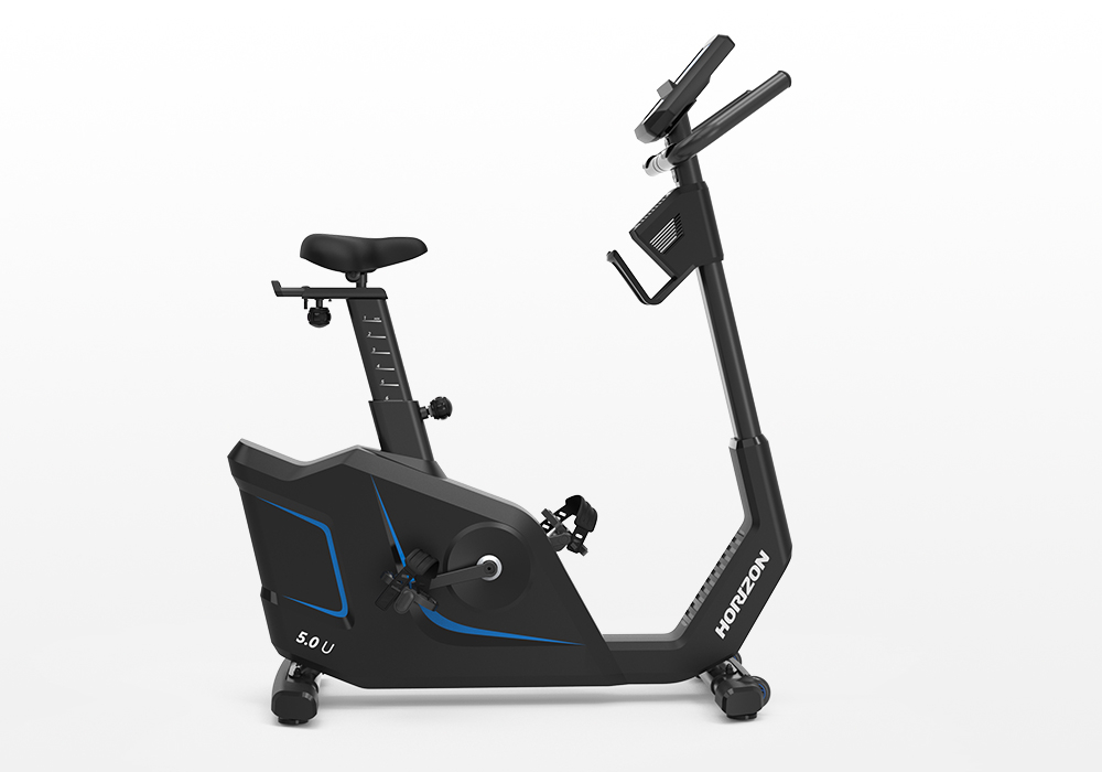 Horizon Fitness Horizon Upright Bike 5.0U — close-up of the frame