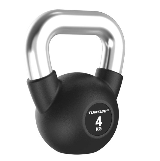 Platinum Rubber Kettlebell 4kg — kettlebell available from Gym Machines South Africa