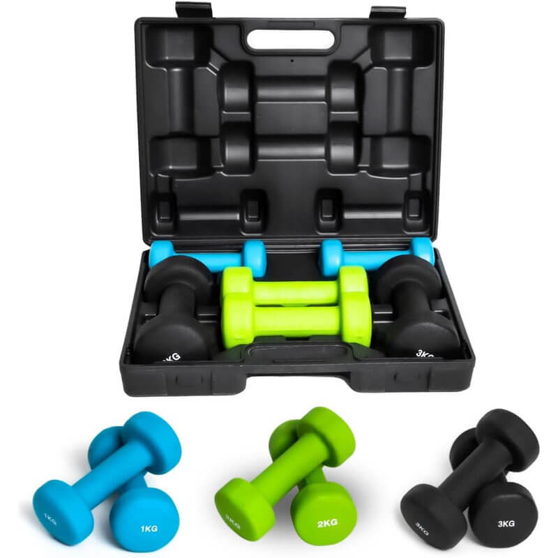 UBench UBench Dumbbell Set With Case – 12kg — bench available from Gym Machines South Africa
